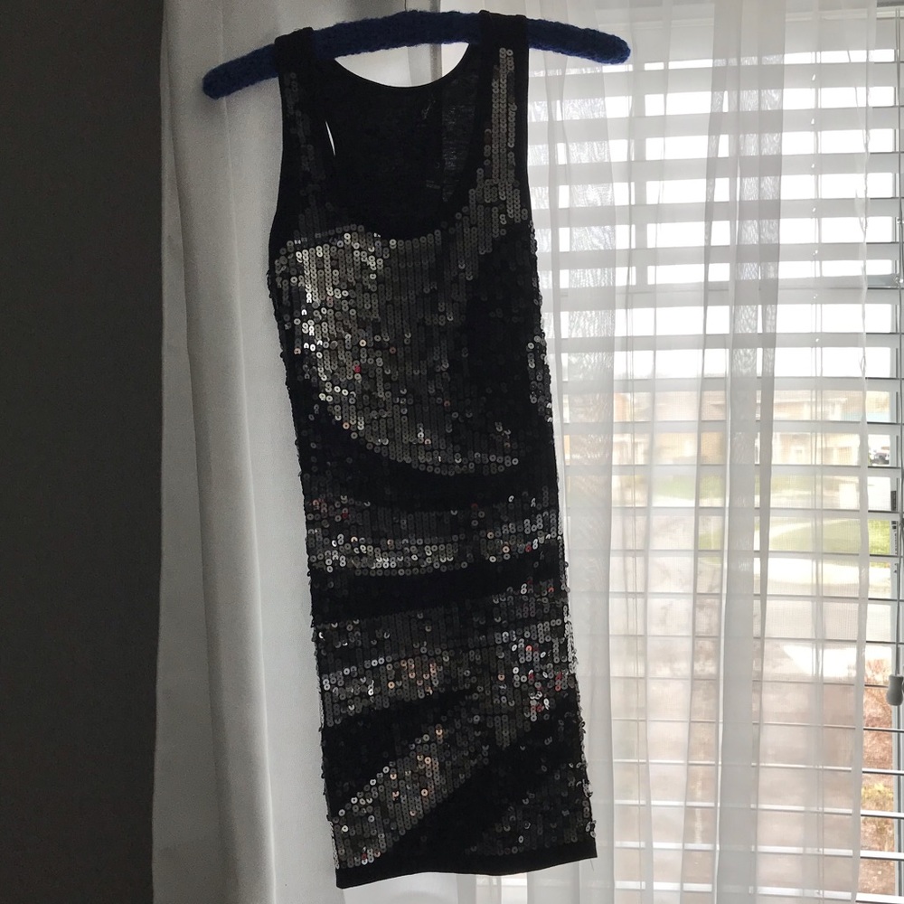 Sequin black dress